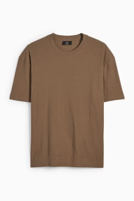 T-shirt - relaxed fit - tessuto tramato