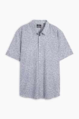 Chemise - regular fit - col kent - à motif