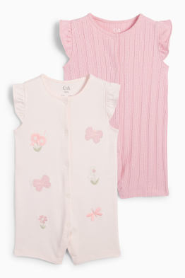 Multipack of 2 - butterfly - baby sleepsuit