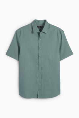 Chemise - regular fit - col kent - texturée