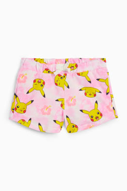 Pokémon - Pikachu - shorts - fantasia - a fiori
