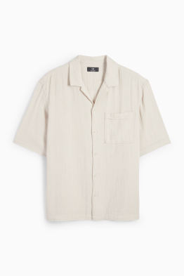 Mušelínová košile - relaxed fit - klopový límec