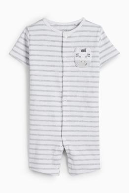 Zebra - babypyjama - geribd - gestreept