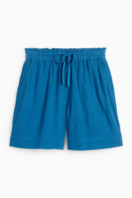 Muslin shorts - high waist