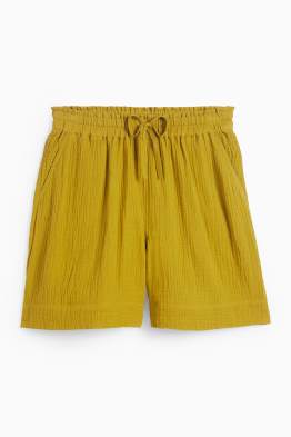 Musselin-Shorts - High Waist
