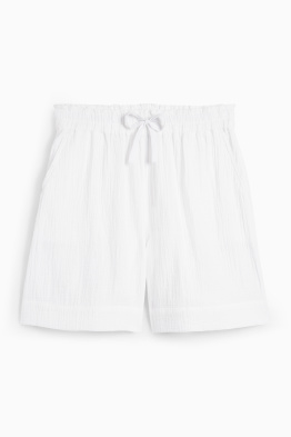 Muslin shorts - high waist