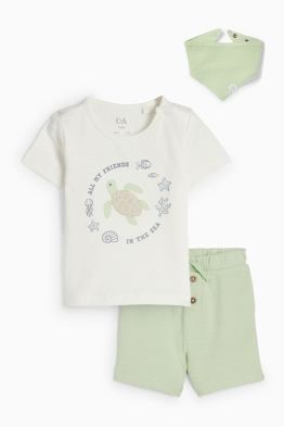 Motiv želvy - outfit pro miminka - 3dílný