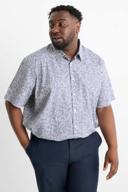 Chemise - regular fit - col kent - à motif