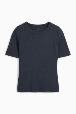 Basic T-shirt - slim fit - ribbed