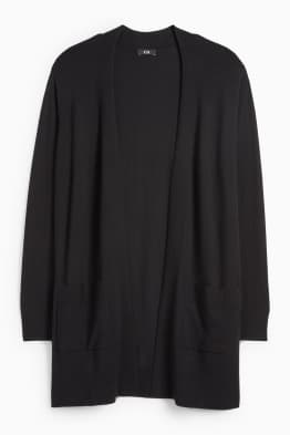 Cardigan tricotat lung