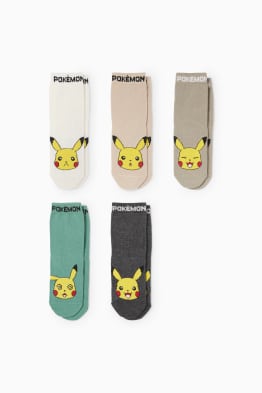 Multipack 5er - Pokémon - Pikachu - Socken mit Motiv