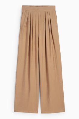 Pantalon - high waist - wide leg