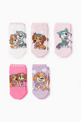 Multipack 5er - PAW Patrol - Skye - Sneakersocken mit Motiv