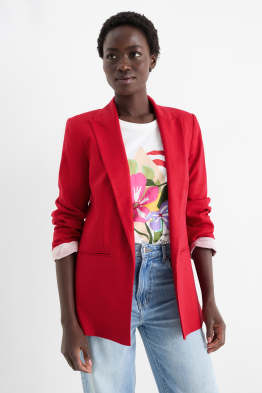 Lange blazer - relaxed fit - linnenmix