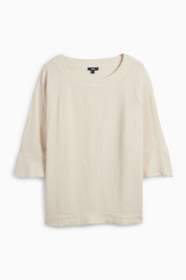 Blouse van mousseline