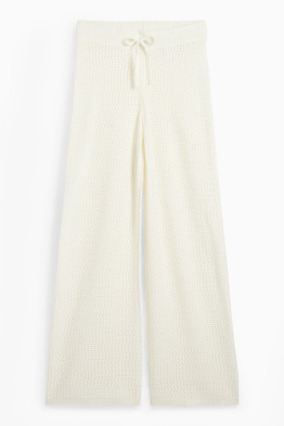 Strickhose - Mid Waist - Wide Leg