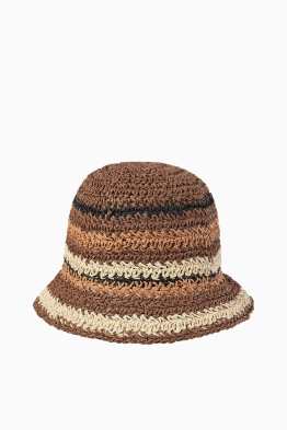 Chapeau de paille - à rayures