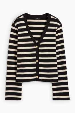 Gilet de maille - à rayures