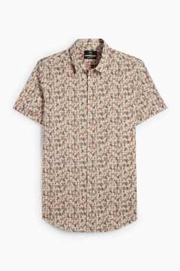 Business košile - slim fit - kent - se vzorem