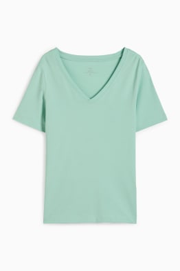 T-shirt basic scollo a V - regular fit