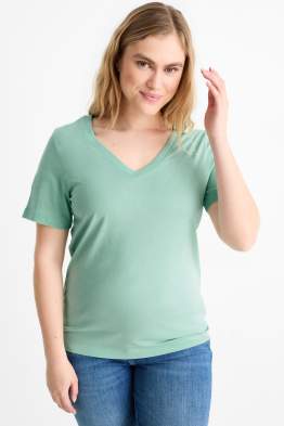 T-shirt basic scollo a V - regular fit