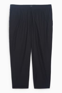 Cloth trousers - mid-rise waist - tapered fit
