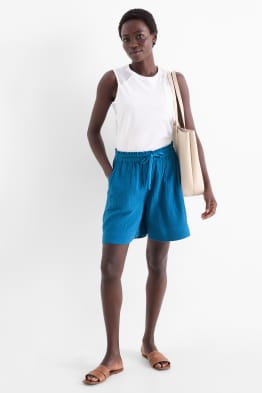 Muslin shorts - high waist