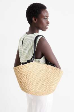 Großer Stroh-Shopper