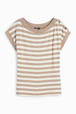 T-Shirt - Regular Fit - gestreift