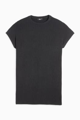 T-shirt - slim fit - tessuto tramato