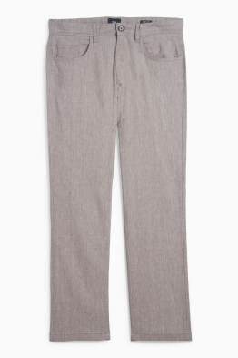Pantalons - regular fit - mescla de lli