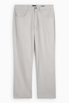 Pantalons - regular fit - mescla de lli