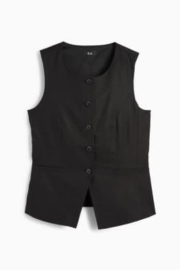 Gilet sans manches - tailored fit - lin mélangé