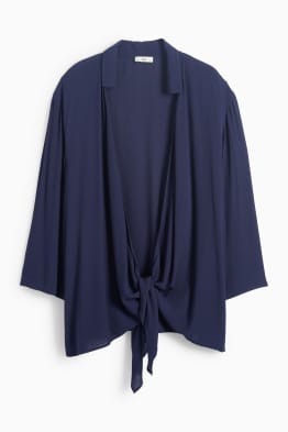 Standblouse met geknoopt detail