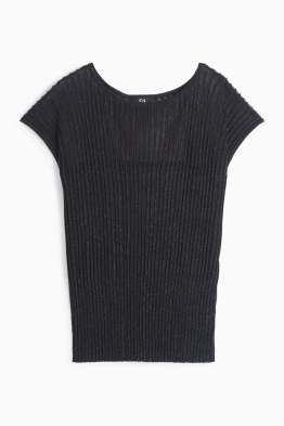 T-Shirt - Regular Fit - gerippt