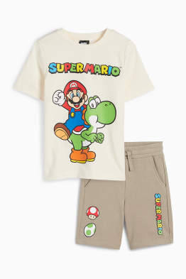 Super Mario - set - short sleeve T-shirt and sweat shorts - 2 piece