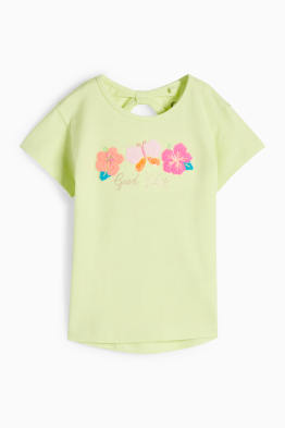 T-shirt - fiore e farfalla