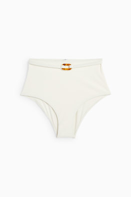 Bikini bottoms - high-rise waist - LYCRA® XTRA LIFE™ - textured