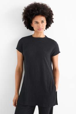 T-shirt - slim fit - tessuto tramato