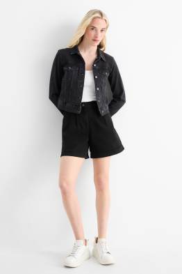 Jeans-Shorts - High Waist