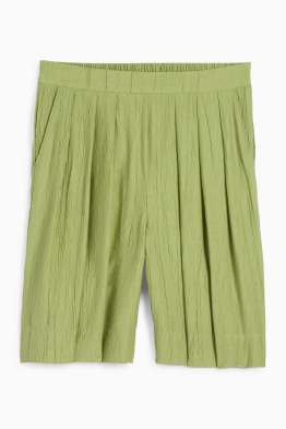 Bermudas - High Waist - strukturiert