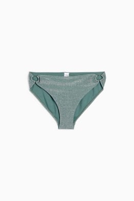 Bikini bottoms - mid-rise waist - LYCRA® XTRA LIFE™ - shiny