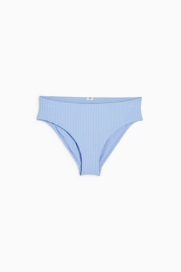 Bikini bottoms - mid-rise waist - LYCRA® XTRA LIFE™ - ribbed