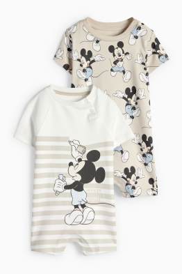 Multipack of 2 - Mickey Mouse - baby sleepsuit