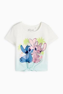 Lilo & Stitch - camiseta de manga corta con nudo - de canalé