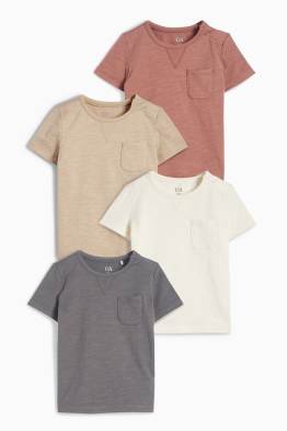 Multipack 4er - Baby-Kurzarmshirt