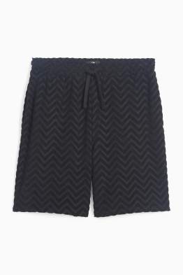 Terry cloth shorts - patterned