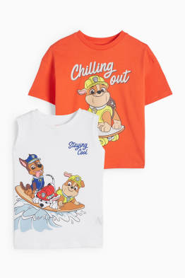 Pack de 2 - Patrulla Canina - Rubble - camiseta sin mangas y camiseta de manga corta
