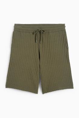 Shorts - tessuto tramato