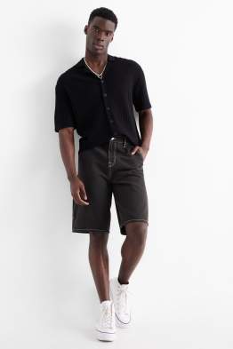 Denim Bermuda shorts